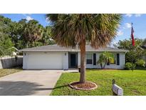 Charming single-story home featuring a well-manicured lawn, mature palm trees, and an inviting front entrance at 905 W Fribley St, Tampa, FL 33603