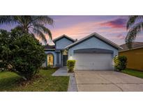 Charming single Gathering home with a two-car garage and well-maintained landscaping at 12510 Sparkleberry Rd, Tampa, FL 33626
