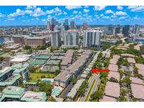 An aerial view of the property showcasing its prime location with easy access to Tampa's cityscape at 501 Knights Run Ave # 5103, Tampa, FL 33602