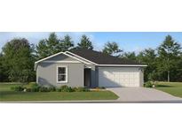 Charming single-story home featuring a well-manicured lawn and an attached two-car garage at 11974 Brae Way, Dade City, FL 33525