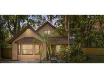 Charming two-story home with a well-maintained yard, mature landscaping, and an American flag at 717 E 137Th Ave, Tampa, FL 33613