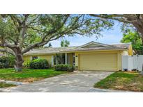 Charming single story home with mature trees, landscaped yard and two car garage at 14321 113Th Ave, Largo, FL 33774