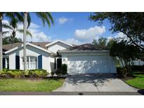 Charming single-story home with two-car garage, landscaped yard, and mature trees at 2325 Brookfield Greens Cir # 41, Sun City Center, FL 33573