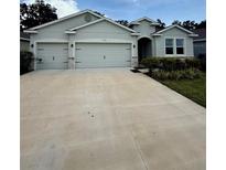 Charming single Gathering home with a three-car garage and well-maintained landscaping at 3504 Crooked River Dr, Plant City, FL 33565