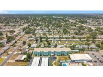 A full aerial view showcases this lovely community at 11447 Park Blvd # 205, Seminole, FL 33772