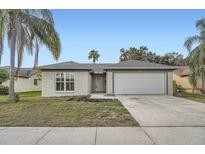 Charming single story home featuring a two car garage, new landscaping and neutral paint at 3058 Cara Ct, Palm Harbor, FL 34684