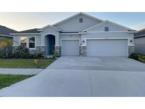 Charming single-Gathering home with a three-car garage and well-maintained landscaping at 13014 Willow Grove Dr, Riverview, FL 33579