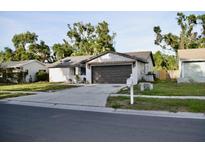 Charming single-story home with a well-maintained lawn and attached two-car garage at 34 Harbor Oaks Cir, Safety Harbor, FL 34695