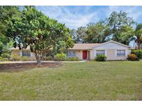Charming brick home with a well-manicured lawn and mature tree in a desirable neighborhood at 321 Belle View Ave, Temple Terrace, FL 33617
