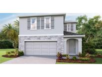 Charming two-story home featuring stone accents and a two-car garage in a well landscaped community at 6899 Broad River Ave, Land O Lakes, FL 34638