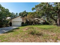 Charming single-Gathering home featuring an attached garage and lush landscaping in a tranquil, residential neighborhood at 14449 Wadsworth Dr, Odessa, FL 33556