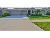 Charming single-story home with well-manicured lawn and neutral exterior at 12382 Shining Willow St, Riverview, FL 33579
