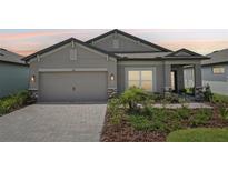 Charming single-story home with a well-manicured lawn and a two-car garage at 810 Hillshire Pl, Spring Hill, FL 34609