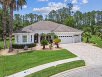 Well maintained single story home boasts mature landscaping, three car garage and paver driveway at 32015 Summerglade Dr, Wesley Chapel, FL 33545