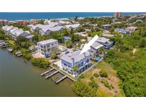 Waterfront home with a boat dock and stunning views of the bay at 601 2Nd St, Indian Rocks Beach, FL 33785