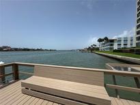 Scenic view from private dock with composite wood and view of the channel at 750 Island Way # 101, Clearwater Beach, FL 33767
