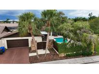 Charming home featuring a two-car garage, private pool, and beautiful mature trees at 13501 Avista Dr, Tampa, FL 33624