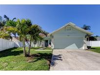 Charming single-story home with a well-maintained lawn and a two car garage at 12004 Plantain Ct, Tampa, FL 33635