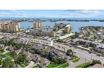 Beautiful aerial view of a waterfront home near a bay with city views at 4777 Duhme Rd # 1D, St Petersburg, FL 33708