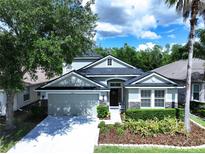 Charming two-story home with well-maintained landscaping and attached two car garage at 4116 Knollpoint Dr, Wesley Chapel, FL 33544