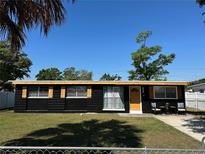 Charming single-story home featuring a well-maintained lawn, decorative shutters, and a welcoming front entrance at 1707 Windsor Way, Tampa, FL 33619