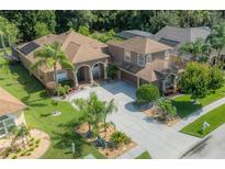 A well maintained home with a large driveway, mature trees and attractive desert landscaping at 18434 Eastwyck Dr, Tampa, FL 33647