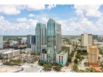 Stunning high-rise condo building in a vibrant city, featuring a pool on the lower floors at 777 N Ashley Dr # 2312, Tampa, FL 33602