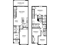 Detailed floor plan showcasing the layout of the home with kitchen, dining, bedrooms, and living spaces at 11362 Velvet Apricot Dr, Land O Lakes, FL 34638