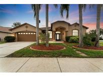 Charming single-Gathering home with well-manicured lawn and mature palm trees in a desirable neighborhood at 25946 Buckthorn Ave, Land O Lakes, FL 34639