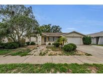 Charming single-story home featuring mature trees and well-maintained landscaping at 4143 Gray Squirrel Ln, New Port Richey, FL 34653