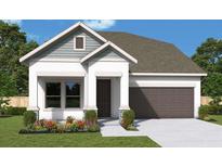 Charming single-story home with a well-manicured lawn and a two-car garage, inviting curb appeal at 5028 Chapel Row Ave, Apollo Beach, FL 33572