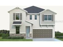 Charming two-story home with a neutral color scheme, gray shutters, and an attached two-car garage at 6226 29Th N St, St Petersburg, FL 33702