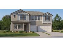 Charming two-story home with well-manicured lawn and a two-car garage at 6830 E 115Th St, Palmetto, FL 34221