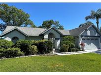 Charming single-story home featuring a well-manicured lawn, mature landscaping, and a welcoming entrance at 15101 Bald Eagle St, Tampa, FL 33625