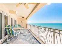 Relax on this beautiful, spacious balcony with amazing beach and ocean views, perfect for entertaining guests at 17720 Gulf Blvd # A702, Redington Shores, FL 33708