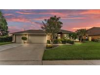 Charming single Gathering home featuring a three-car garage and well-manicured lawn at 2202 Hickory Ridge Dr, Valrico, FL 33596
