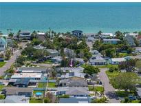 Aerial view of a house near the beach, offering a view of the surrounding area at 16003 2Nd E St, Redington Beach, FL 33708