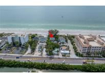 Aerial view of beach house near the ocean at 516 Gulf Blvd, Indian Rocks Beach, FL 33785