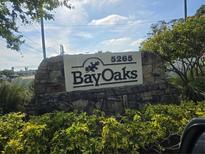BayOaks community entrance sign at 5265 at 5265 E Bay Dr # 420, Clearwater, FL 33764
