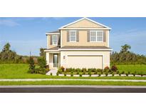 Charming two-story home with a well-manicured lawn and inviting curb appeal at 4649 Spire Run, Lakewood Ranch, FL 34211