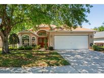 Charming single-Gathering home with a two-car garage and mature trees in a well-kept yard at 303 Rochester St, Spring Hill, FL 34609