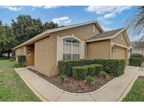 Charming single-story home with well-manicured landscaping and a welcoming facade at 12004 Valley Falls Loop, Spring Hill, FL 34609