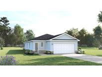 Charming single-story home with a two-car garage, well-manicured lawn, and beautiful landscaping at 4511 Spire Run, Lakewood Ranch, FL 34211