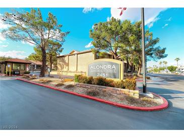 Entrance to the Alondra Condominium Homes community at 2451 N Rainbow Blvd # 2146, Las Vegas, NV 89108