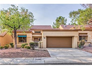 Single story home with attached two-car garage at 9525 Eagle Valley Dr, Las Vegas, NV 89134