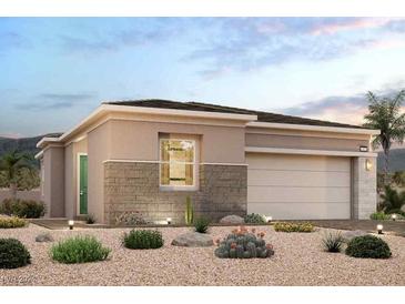 One-story house with desert landscaping at 809 Lofton Meadows St, Henderson, NV 89011