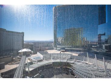 Stunning aerial view of city skyline and resort from high-rise condo at 3726 Las Vegas Blvd # 1204, Las Vegas, NV 89158