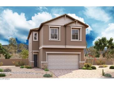 Two-story house with attached garage and landscaping at 5064 Dule Grove St, Las Vegas, NV 89130