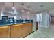 Modern kitchen with dark countertops and stainless steel appliances at 150 Las Vegas Blvd # 2304, Las Vegas, NV 89101