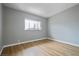 Grey walls and wood-look flooring in this bedroom at 2301 S 17Th St, Las Vegas, NV 89104